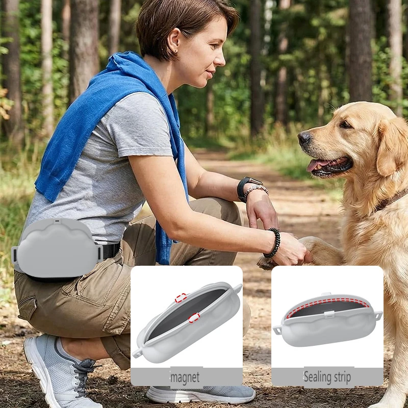 Bolsa portátil de silicona para entrenar y premiar perros - imagen 5