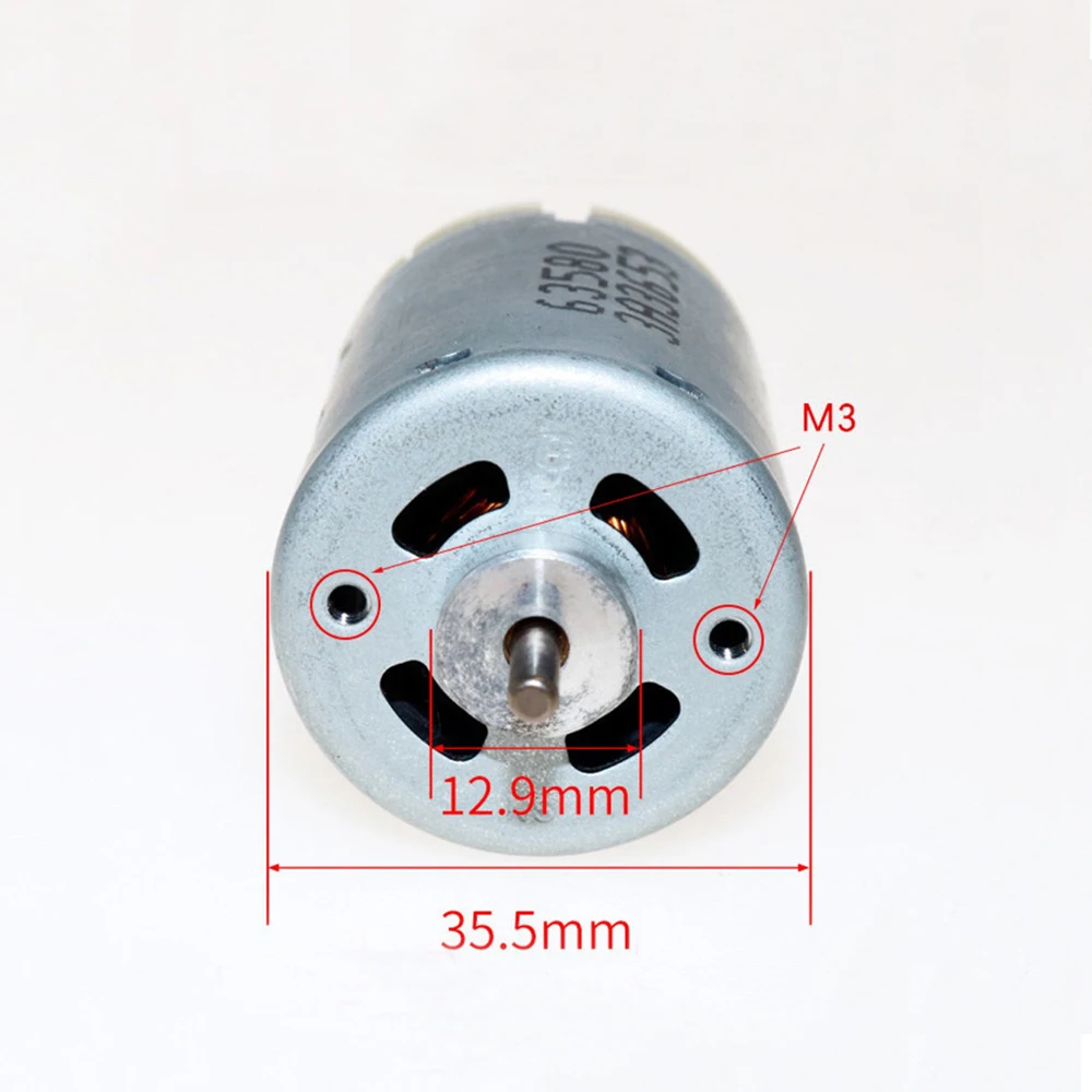 1PCS RS540 High Speed High Power Motor 3V 6V 7.4V 9V 11800RPM-35000RPM 3.1mm Shaft Motor for RC Model Vacuum Cleaner Power Tool