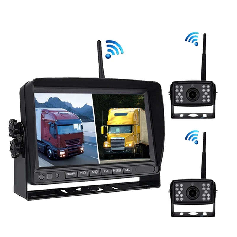 

PZ607-W-2D 7.0 Inch Wireless Digital Audio And Video Separate Reversing Car Monitor Replacement Accessories