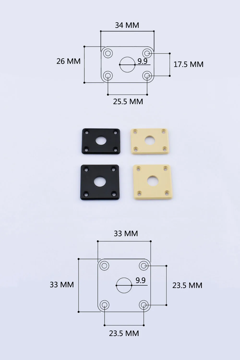 【Made in Korea】Electric Guitar / Bass Output Jack Plastic Plate