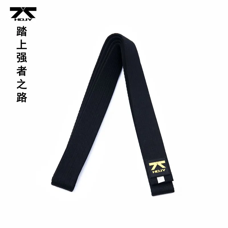 Firmway Taekwondo Black Belt Embroidery Width 5CM Polyester Cotton Martial Arts Coach Belt Master Customized Name English  Korea