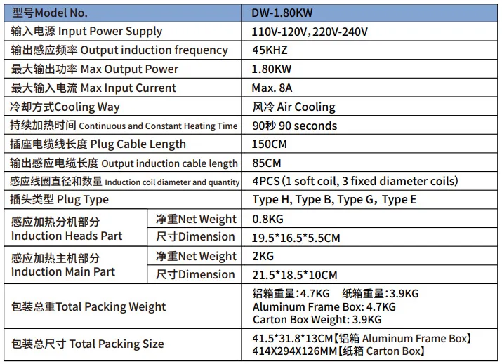 1800W Split Portable Heater Max.8A Energy Efficient Flameless Heating Appliance for Versatile Applications 110V/220V