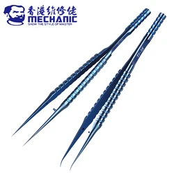 MECHANIC 0.15mm Titanium Alloy Non-magnetic High Hardness Aviation Ultra-Precise Step Structure Tweezers Phone IC Chip Repair