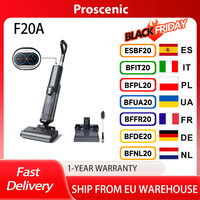 Proscenic F20A Cordless Vacuum and Mop, 35min Runtime,LED Screen,Self-Cleaning & Air Drying,All-Around Edge Cleaning,App Control