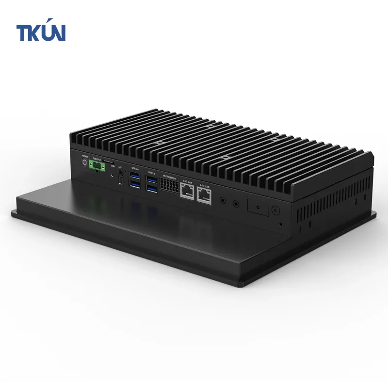 10.4 Inch Capacitive Touch Industrial Computer Accessory Embedded Installation All-In-One HMI Control With M.2 Storage TKUN