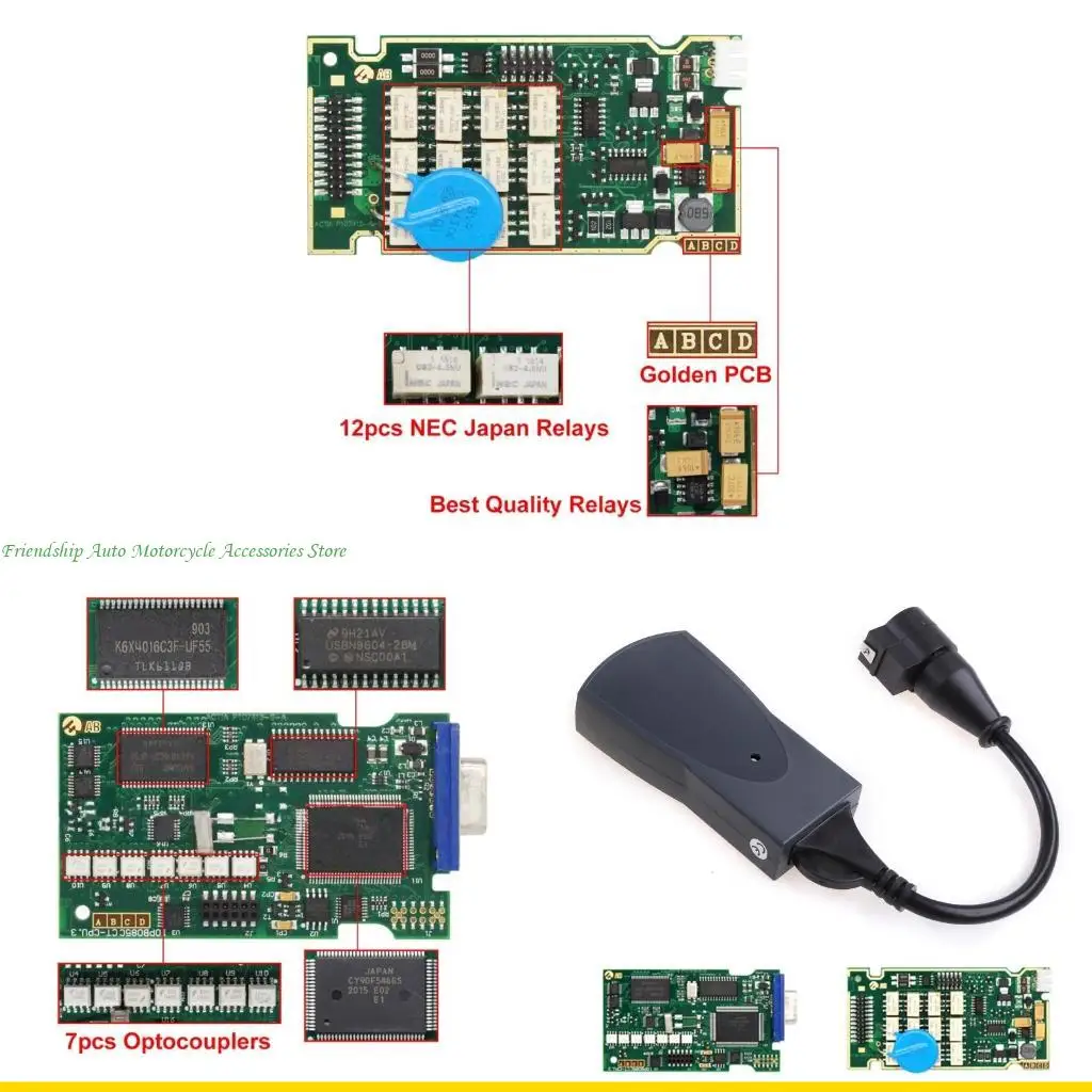 

SZCH Full Chip C Lexia 3 Диагностический интерфейс USB Scanner PP2000 LEXIA3 для Citro