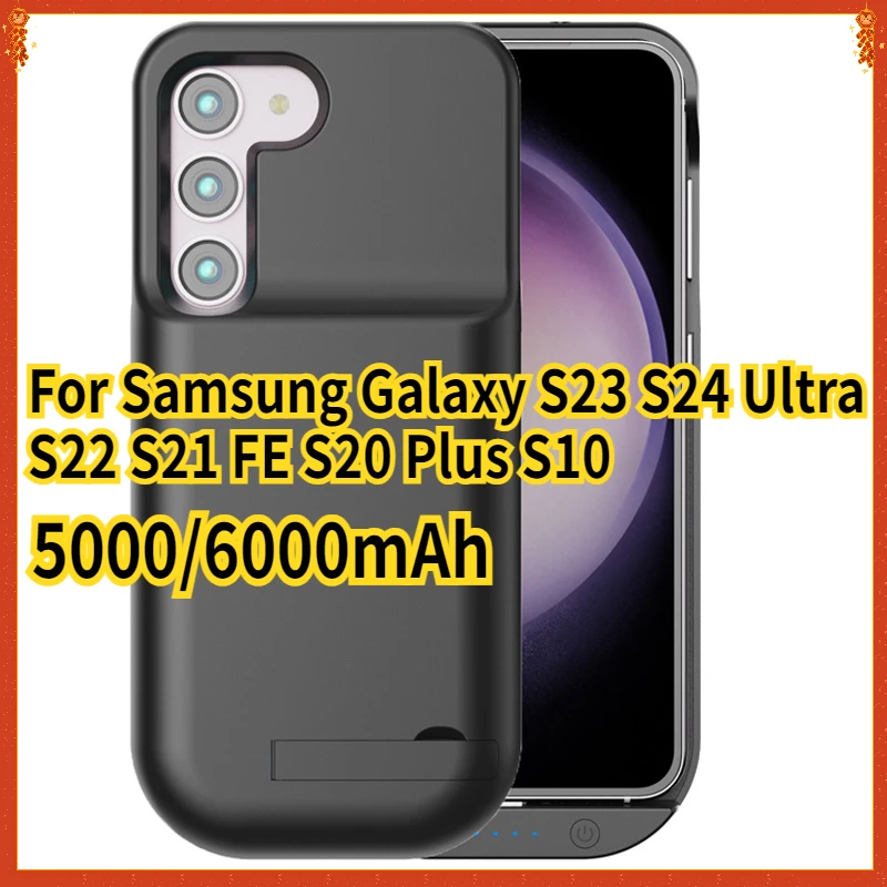 

Battery Power Case for Samsung Galaxy S23 S24 Ultra S23 S22 S21 FE S20 Plus S10 Battery Charger Case Charging Power Bank