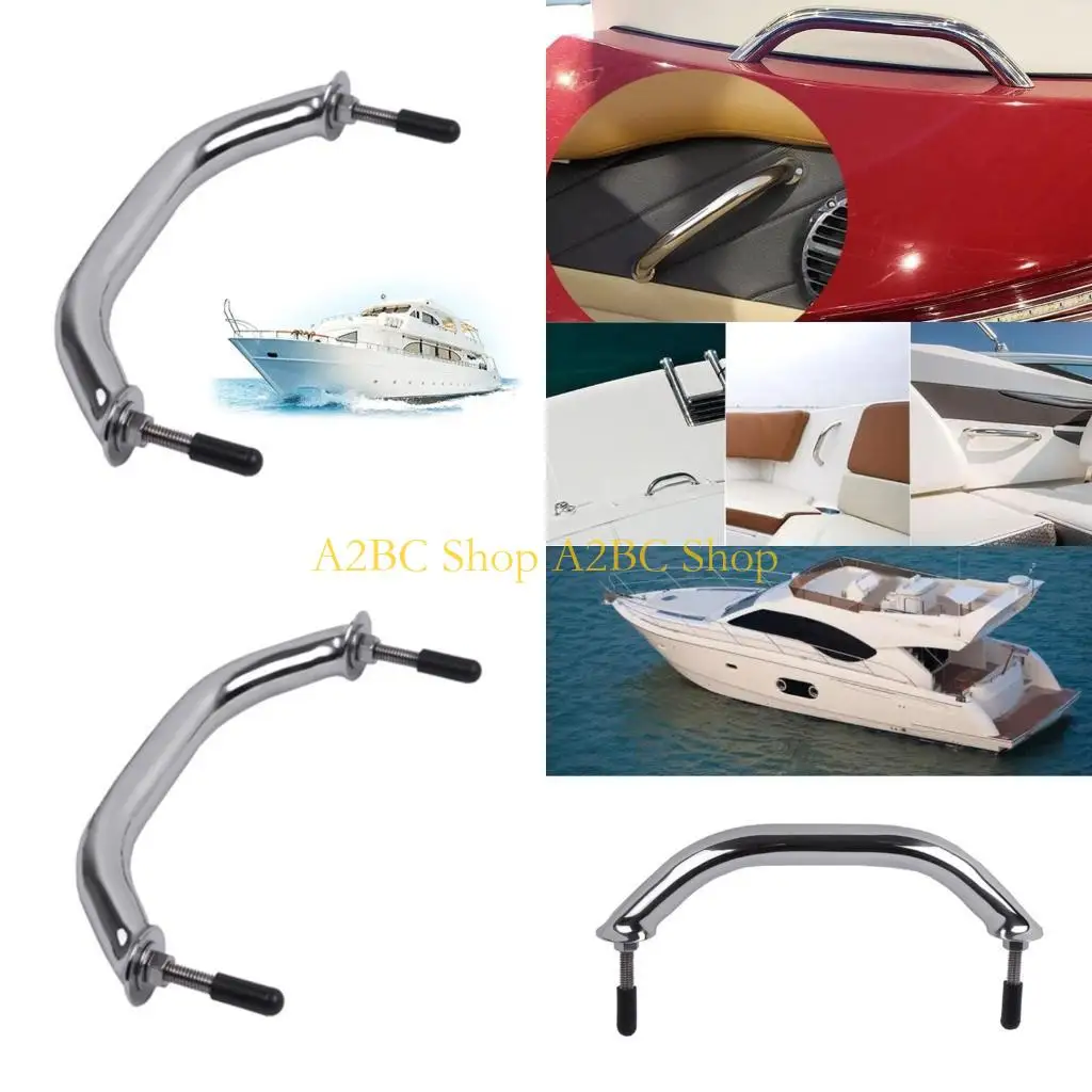 A2BC Upgraded Marine Deck Handrail Heavy Duty Handrail Stainless Steel Handrail for Boats & Yachts Marine Hardware Durable