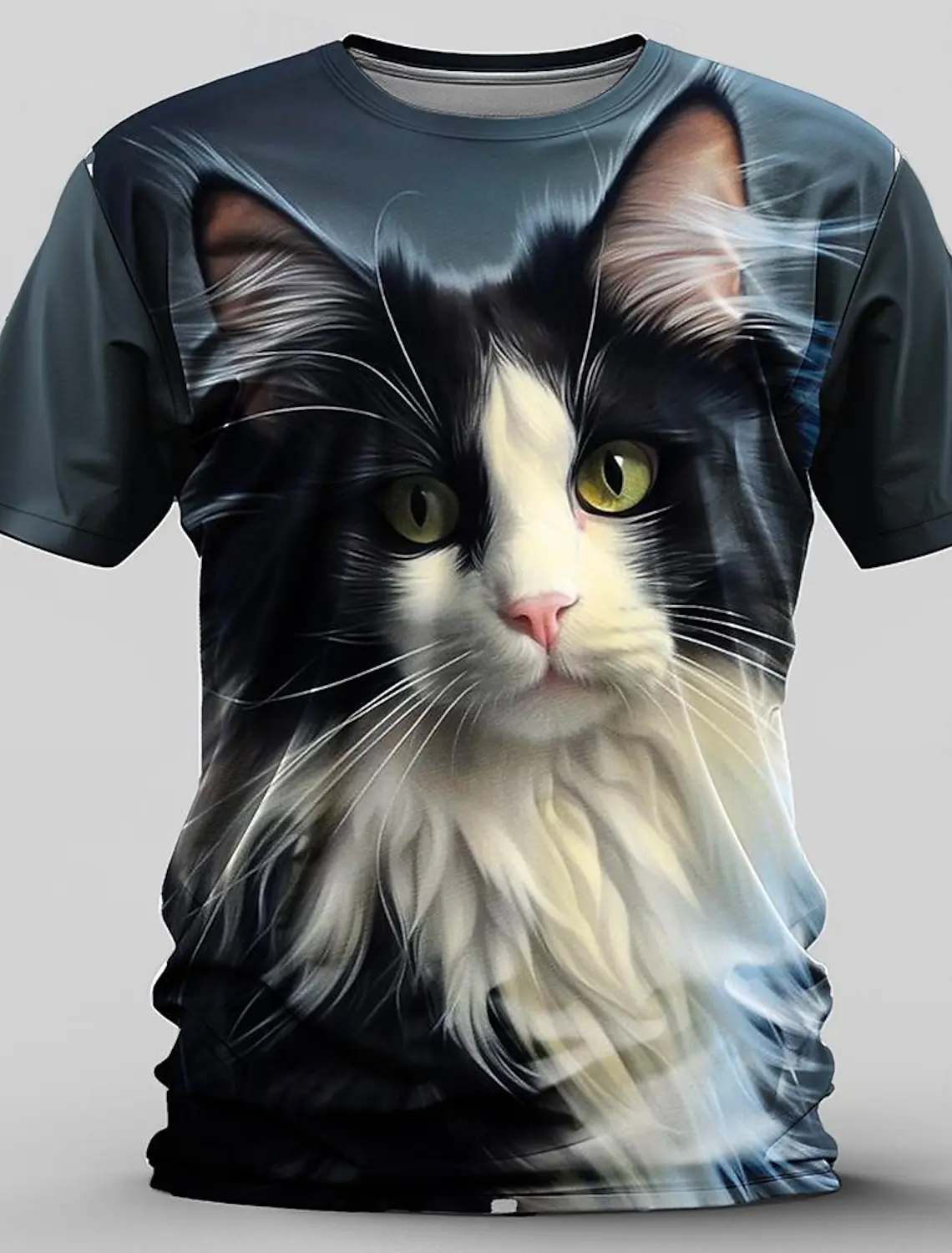 Men's Animal Funny T-Shirt 3D Print O-Neck T-Shirt Exaggerated Designer Party Short Sleeve Tee Tops Summer Casual Men's Clothing