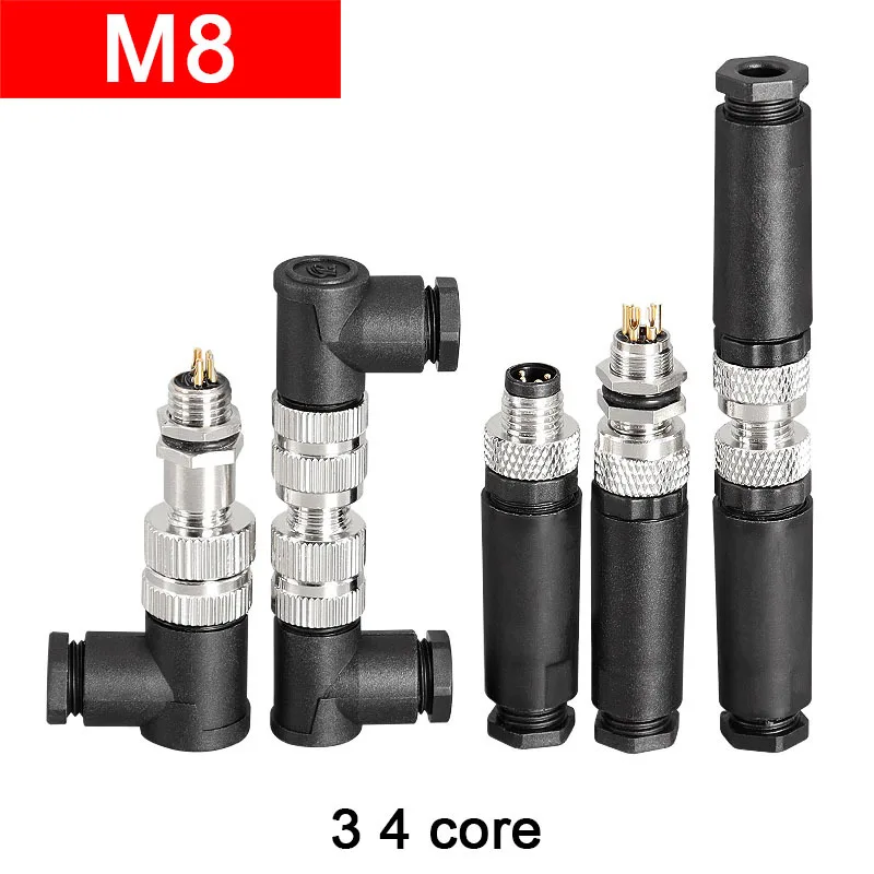 M8 Flange Male 3-Pi…