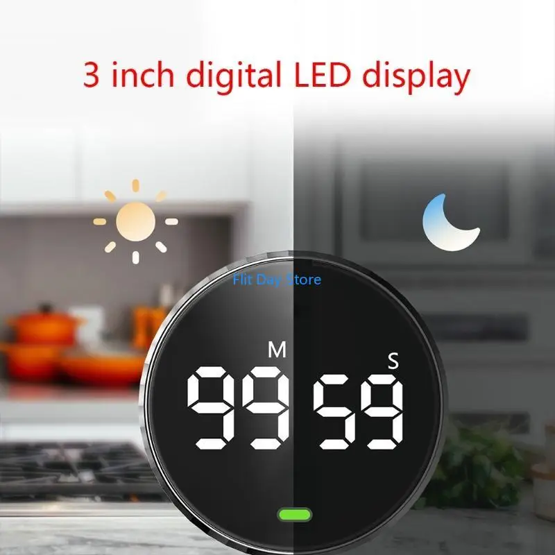 F92C Digital Kitchen Timer Easy for Cooking and for Seniors and Kids to Use Durable
