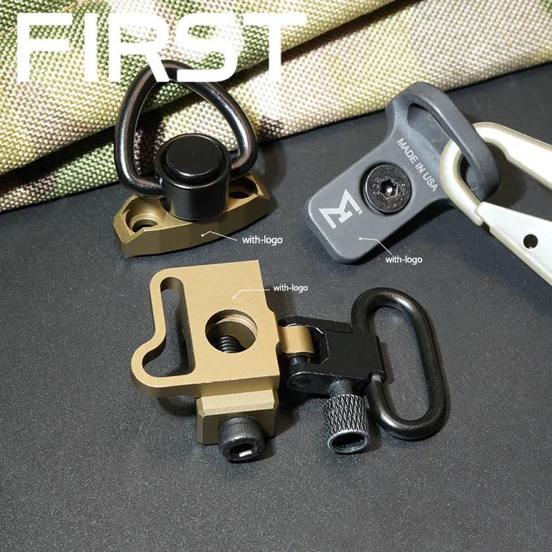 

Tactical QD Sling Swivel Connect Mount Weapon Rail Shoulder Strap Quick Release Button Fit MLOK Or 20MM Rail Airsoft Sling Base