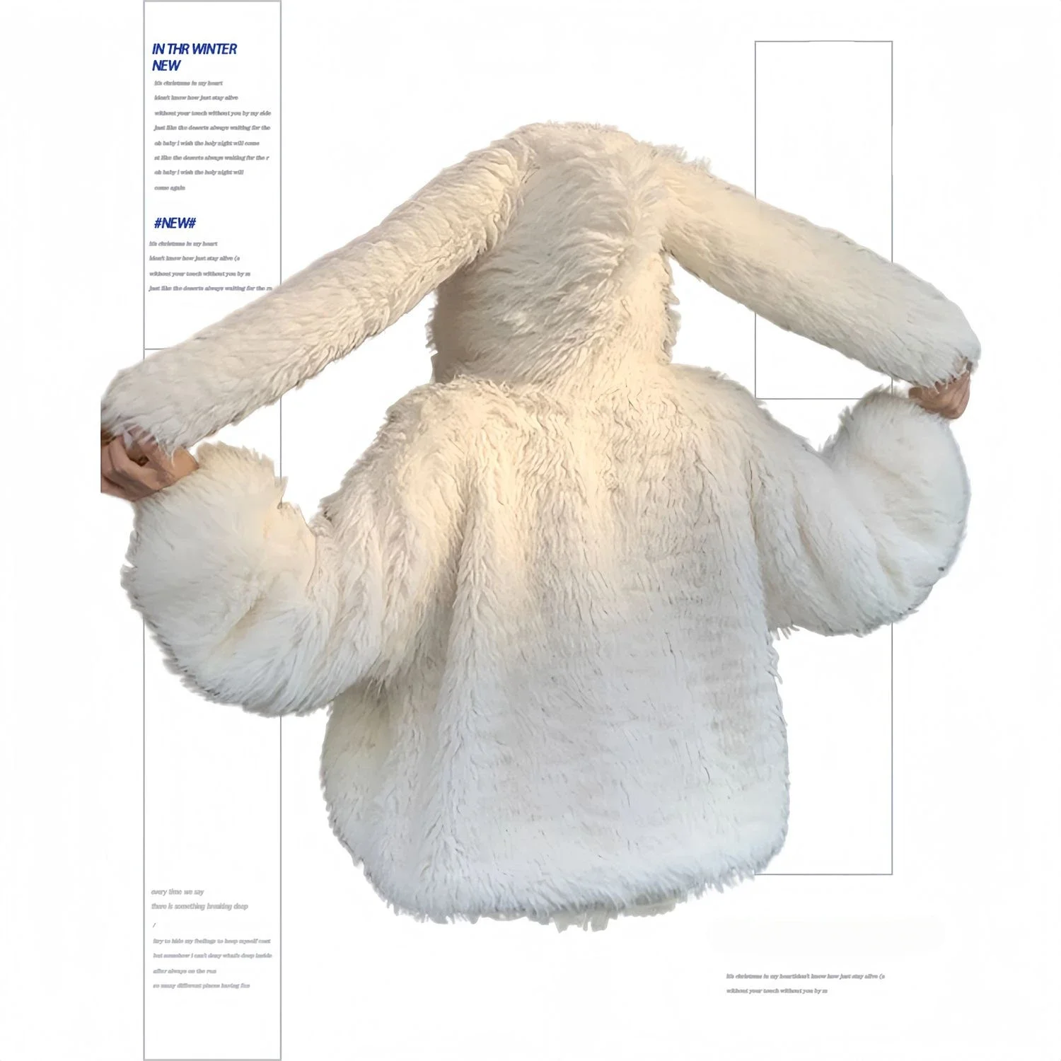 Rabbit Ears Cute Lamb Wool Coat Female Autumn Winter Loose Padded Thickened Soft Fluffy Furry Coat Sweet Cartoon Hooded Jacket