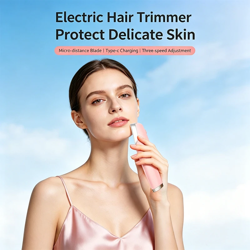 Electric Eyebrow Shaver Trimmer Blade Razor Face Hair Remover Portable Lady Shaver Stylish Useful Beauty Tool Makeup Accessories