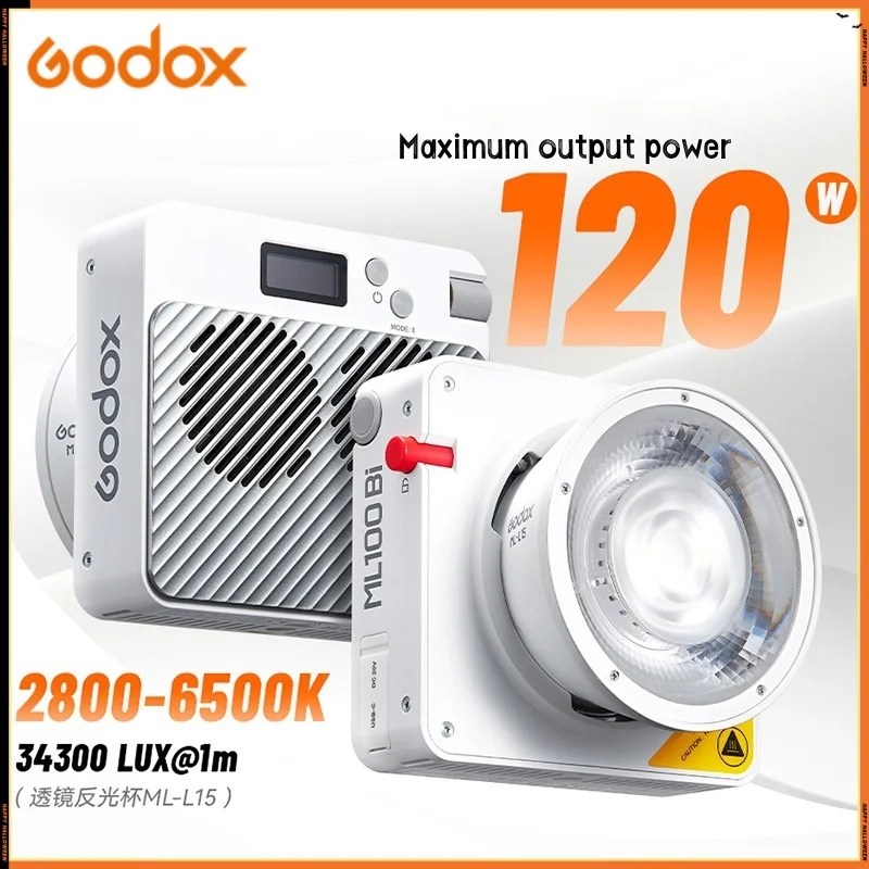 

Godox ML100Bi Portable LED Photography Light|Ultra-Thin Lightweight |120W High-Brightness for Outdoor Live Streaming&Video Shoot