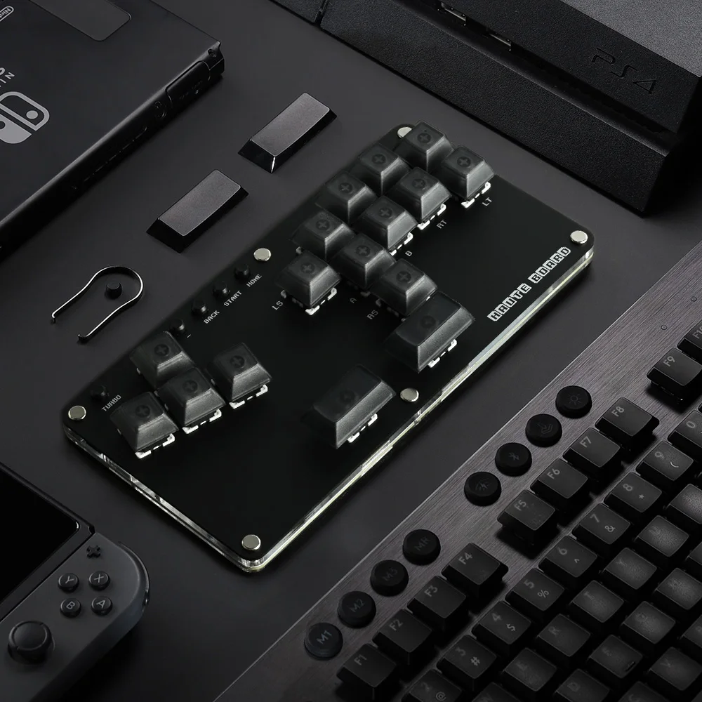 Haute42 Fightstick Hitbox 레버리스 컨트롤러 미니 스틱리스 아케이드 스... - 5