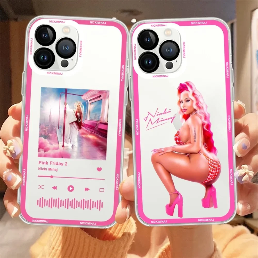 Nicki Minaj Rapper Pink Friday 2 Phone Case For Samsung A 73 72 71 70 53 52 51 32 Transparent Shell