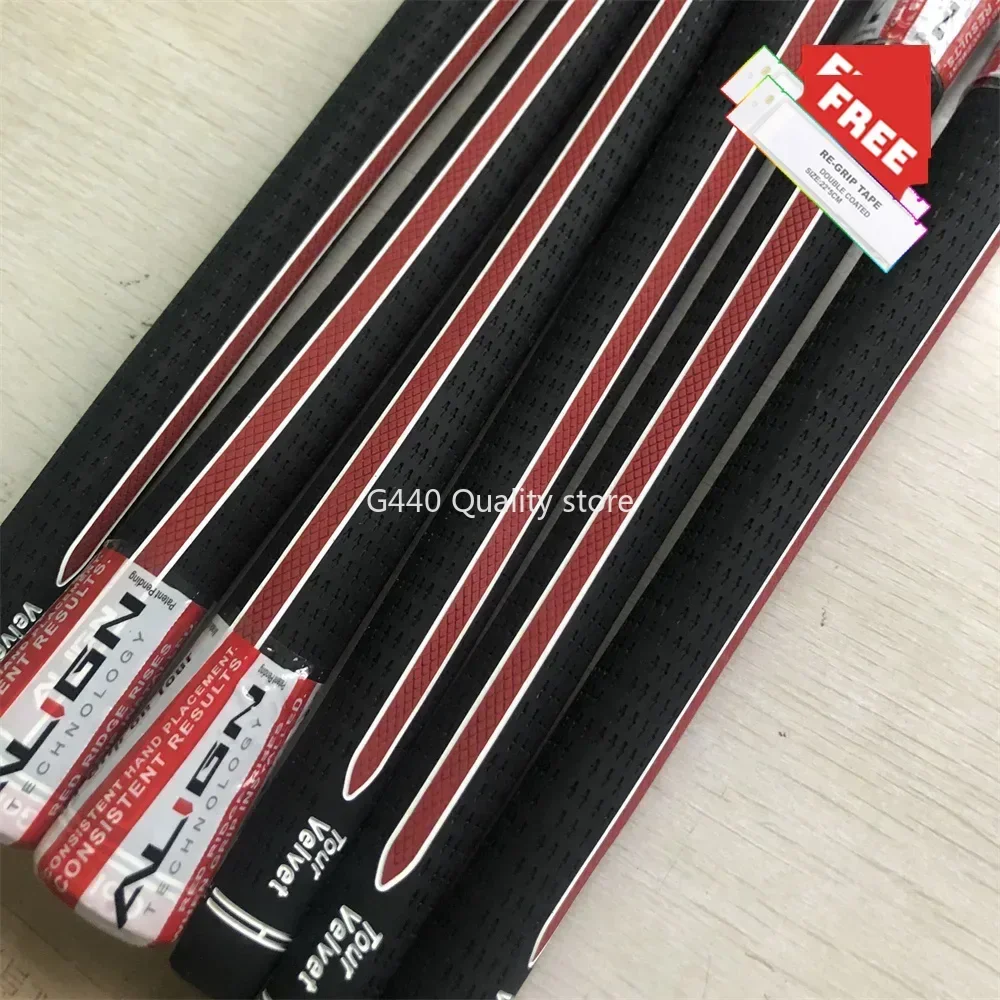 

Free Tape 10/13ps Align Tour Velvet Golf Putter Grip Standard Iron Wood Midsize Rubber Grip Dorsal Crest Line Golf Club Grip Kit