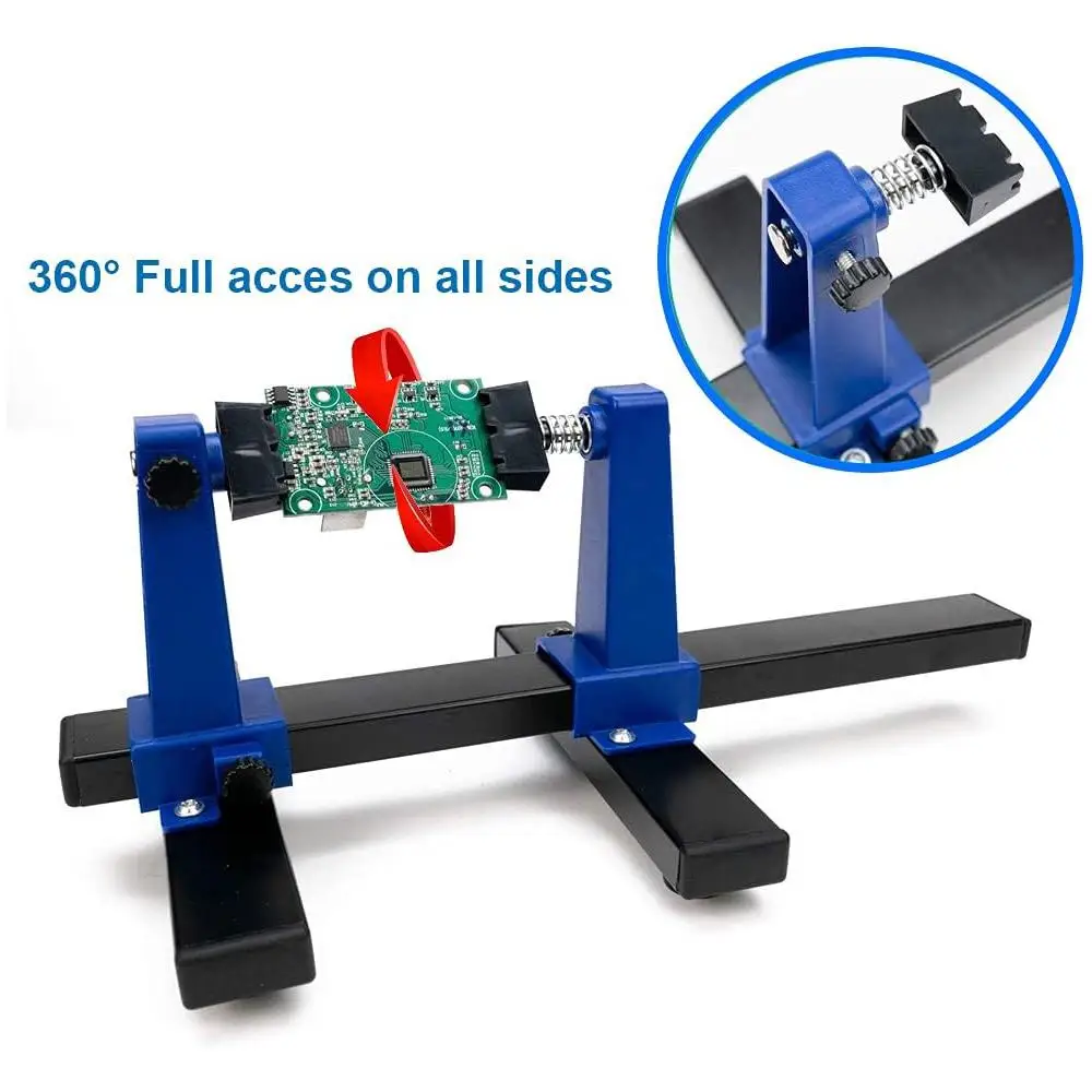 

Adjustable MotherBoard PCB Holder 360 Degree Rotation Printed Circuit Board Jig Soldering lron Assembly Stand Clamp Repair Tools