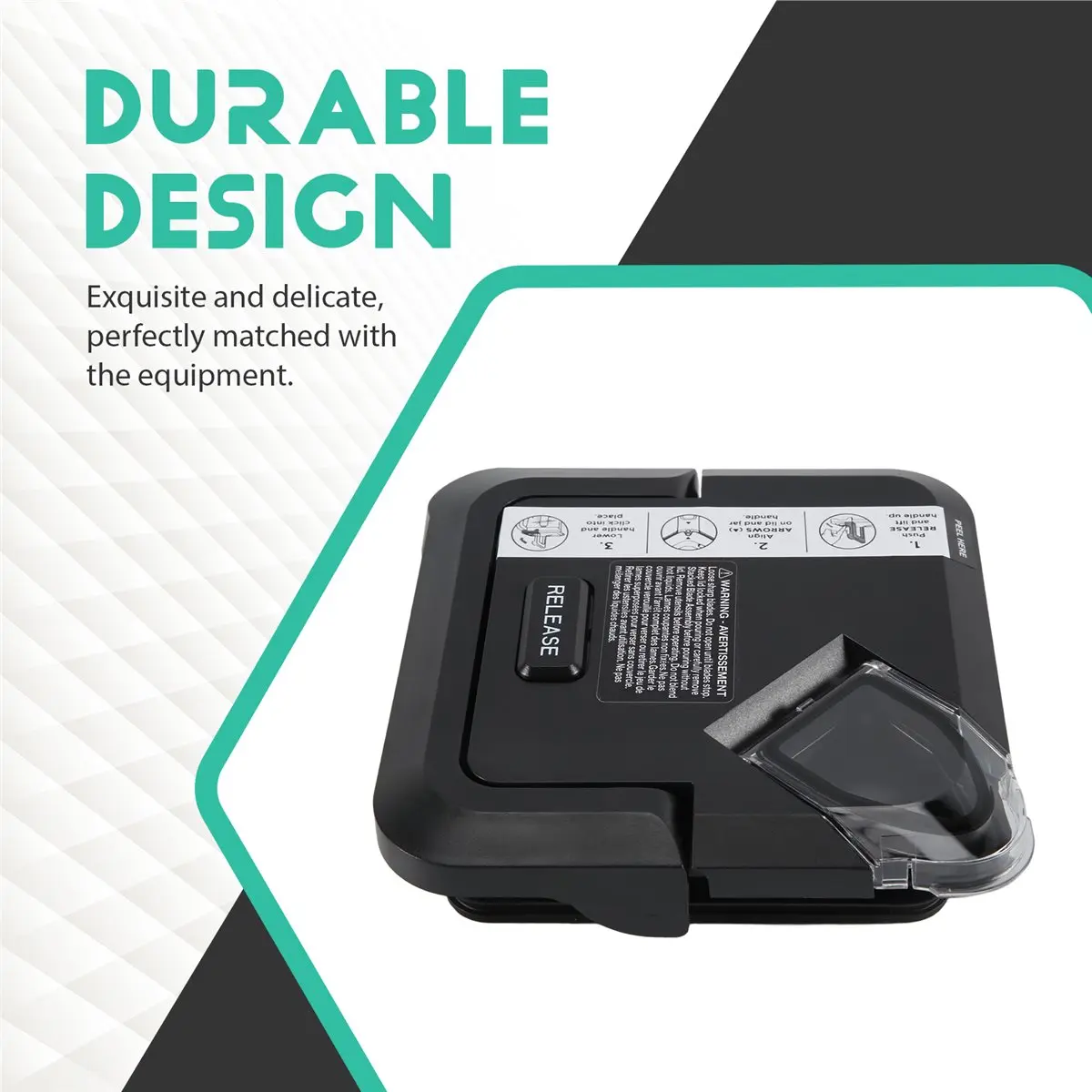 Tapa de repuesto con cierre Douyuu para licuadoras Ninja de 72 oz XL, cubierta superior cuadrada de repuesto para Ninja BL610 BL710WM BN701