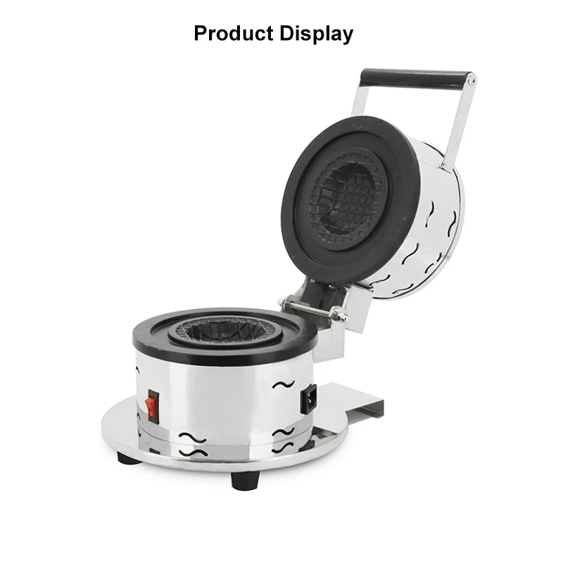 Máquina de enchimento de sorvete, hambúrguer, máquina de waffle, prensa elétrica doméstica e comercial, máquina de café da manhã