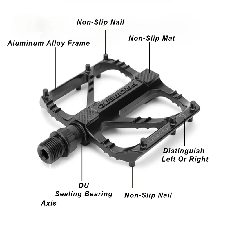 R27 Road Bicycle Pedal Non Slip DU Bearing Bike Pedal Light Weight Cycling Platform Classic Pedal Cycling Accessories