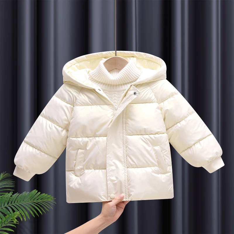 

Fall and Winter New Children's Down Cotton Jacket Waterproof Men and Women Treasure Cold Jacket Children Korean Cotton Clothing