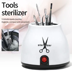 Nail Tool Sterilizer With Glass Beads Major High Temperature Sterilization Hairdressing Medical Tools Sterilization Container