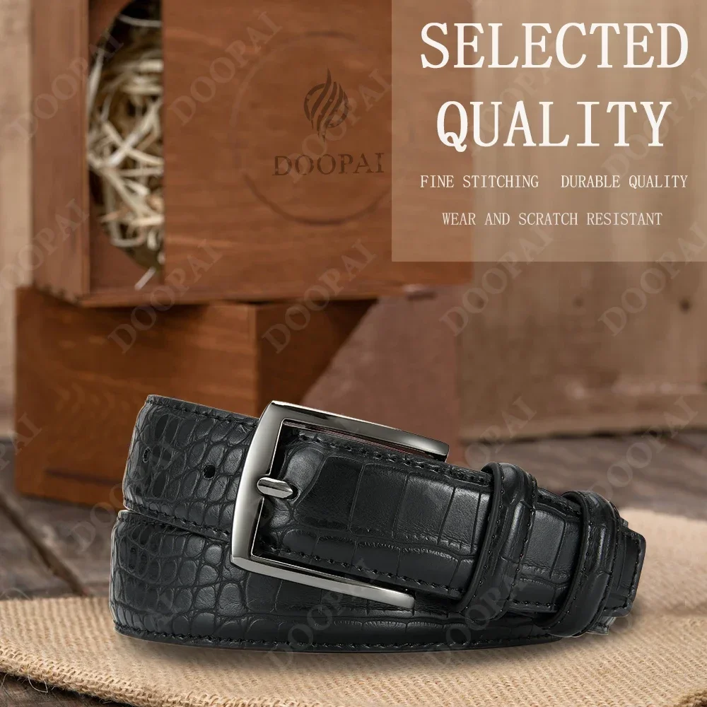 Men Top Quality PU Luxury Leather Waist Strap Black Male Automatic Buckle Jeans Belts for Men