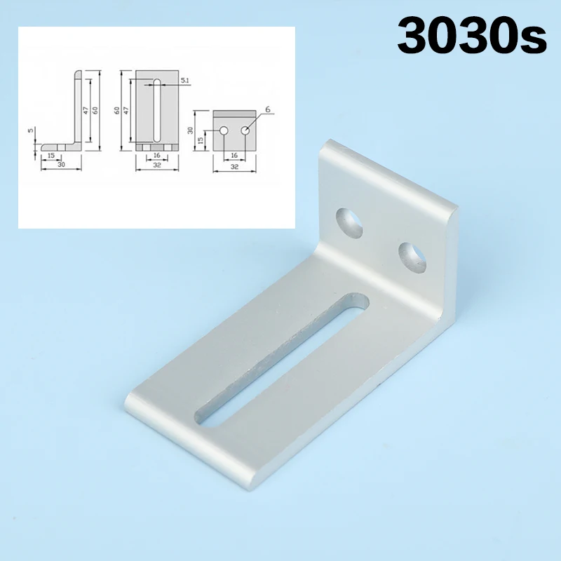 1/2Pcs Layer Plate Support Brackets for 2020 3030 4040 Aluminum Profile, Outer Side Fixing Frame Connection Parts