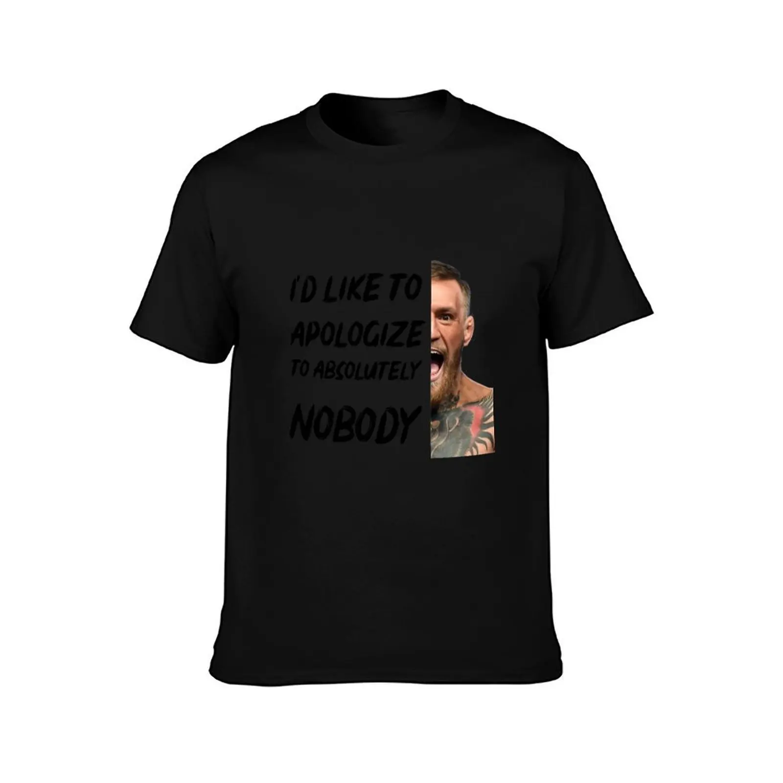 Conor Mc Gregor T-Shirt, Summer Casual Cotton Tee, Oversized Streetwear Tops, Vintage Graphic Print, Loose Fit Short Sleeve