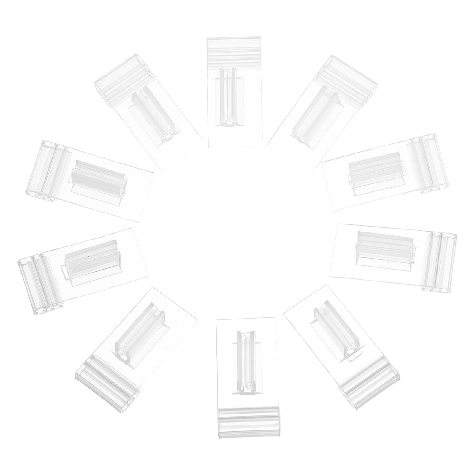 

20pcs Clear Plastic Sign Holder Transparent Shelf Gripper Clip For Retail Display Reusable Price Label Tags For Supermarket