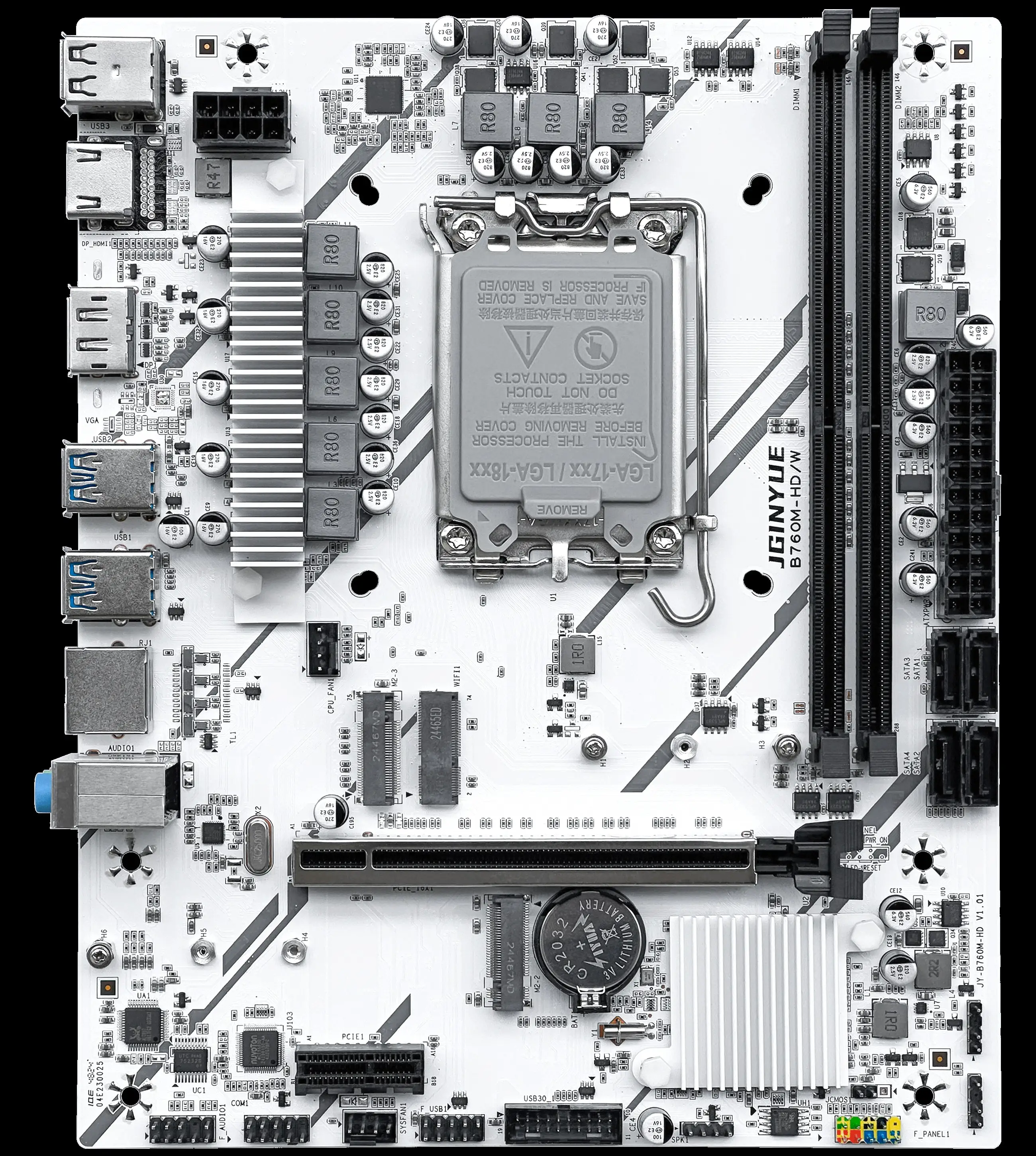 JGINYUE B760M HD-W Motherboard M-ATX ARGB LGA1700 Support Core 12/13/14th i5/i7 Dual Channel DDR4 RAM