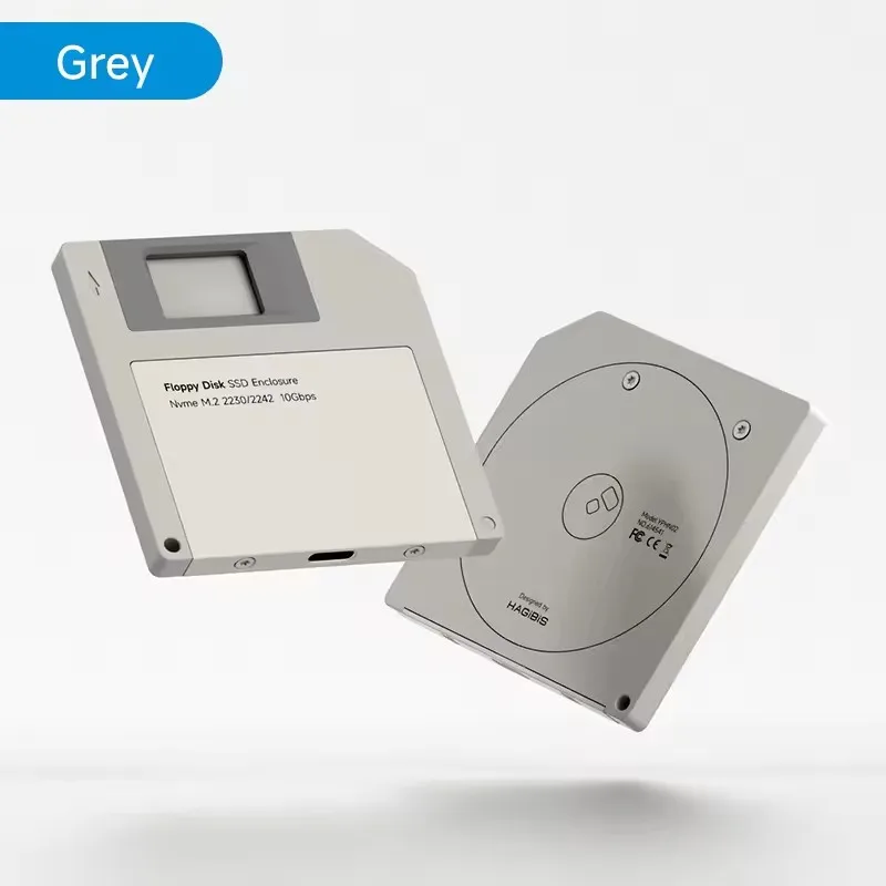 

2230 M.2 NVMe SSD Enclosure USB 3.2 Gen 2 to PCI-E M.2 SSD Case 2242 External SSD Floppy Disk for iPhone 17 Pro Laptops