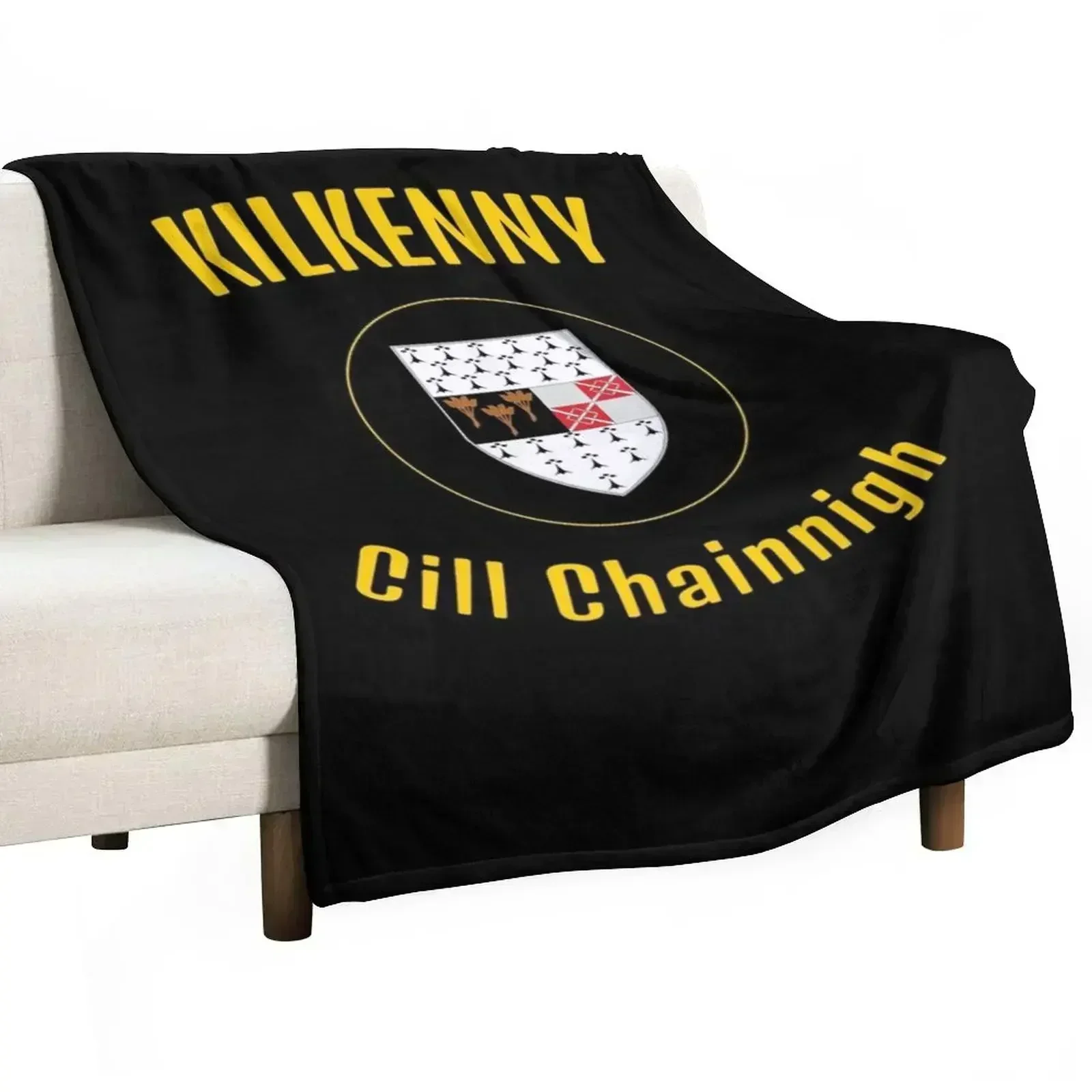 Kilkenny Chill Chainnigh with Crest Throw Blanket Blankets Sofas Of Decoration valentine gift ideas Baby Beautifuls Blankets
