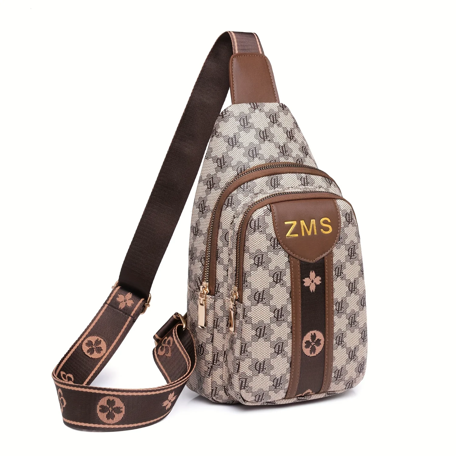 

Classic Retro Style Zipper Fanny Pack, Elegant Small Zipper Crossbody Bag For Women, Fashion Sling Bag For Daily Use