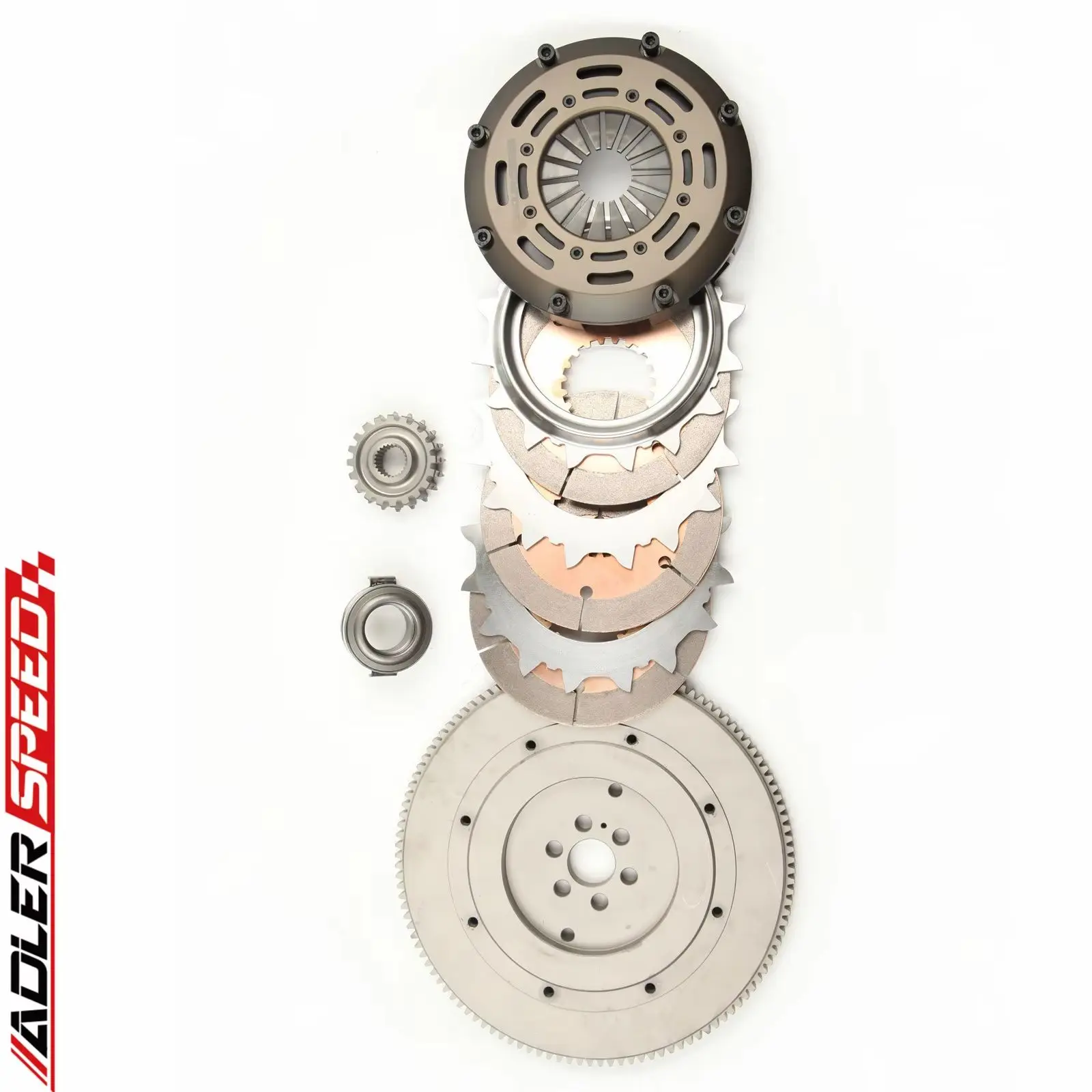 

ADLERSPEED RACING CLUTCH TRIPLE DISC KIT & FLYWHEEL For1989-1999 NISSAN 240SX 2.4L BASE LE SE KA24DE KA24E