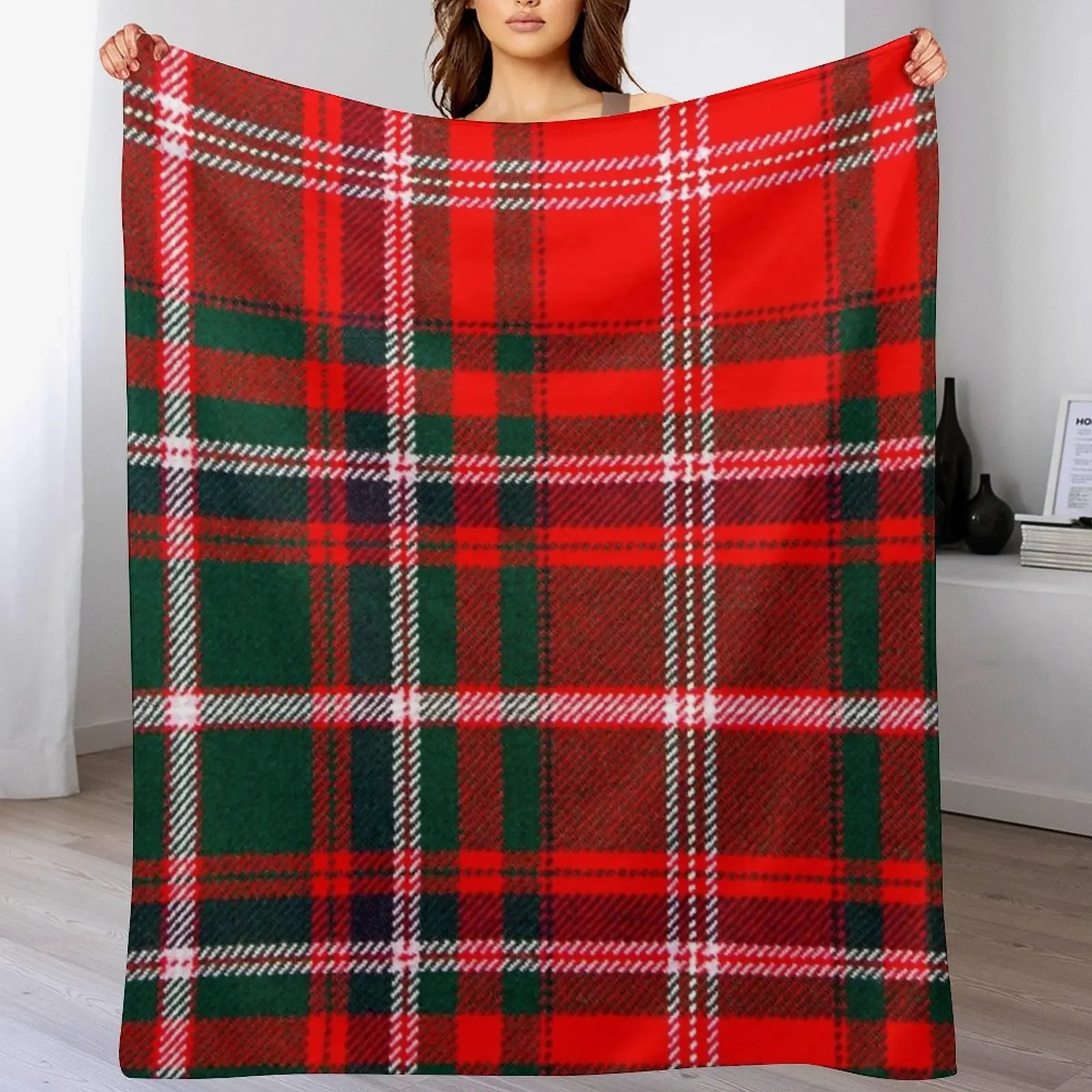 Macdougall Tartan Throw Blanket Travel Size Cozy Blanket for Plane Train