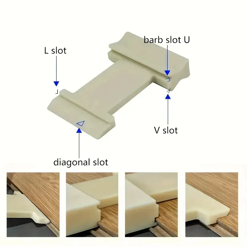 1pc 4 In 1 Multifunctional Flooring Installation Nylon Knock Block Building Supplies For Smooth Composite Board Assembly