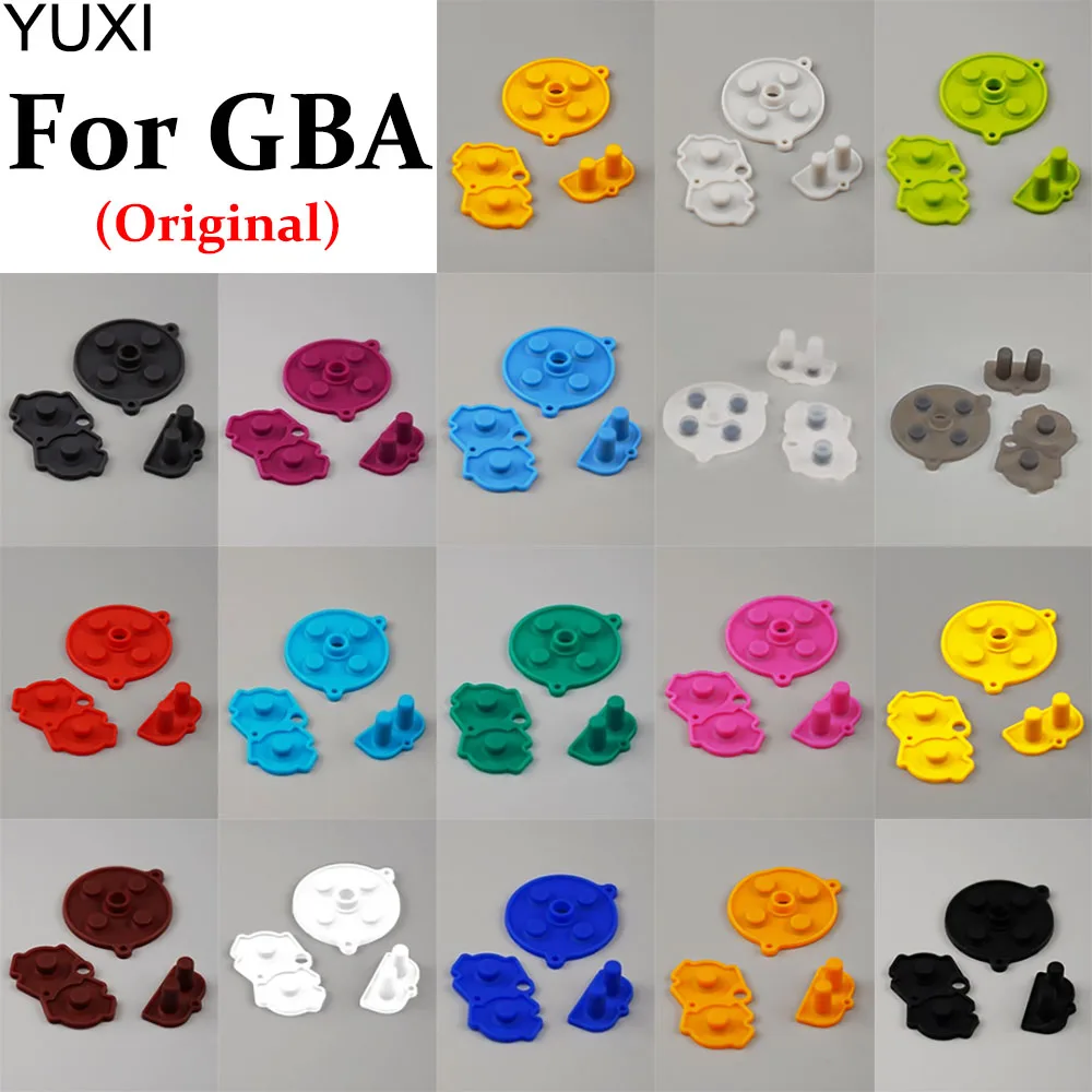 Original For GBA Conductive Rubber Button For GameBoy Advance Keypad A-B D-Pad Start Select Buttons Game Consoles Conductive Pad