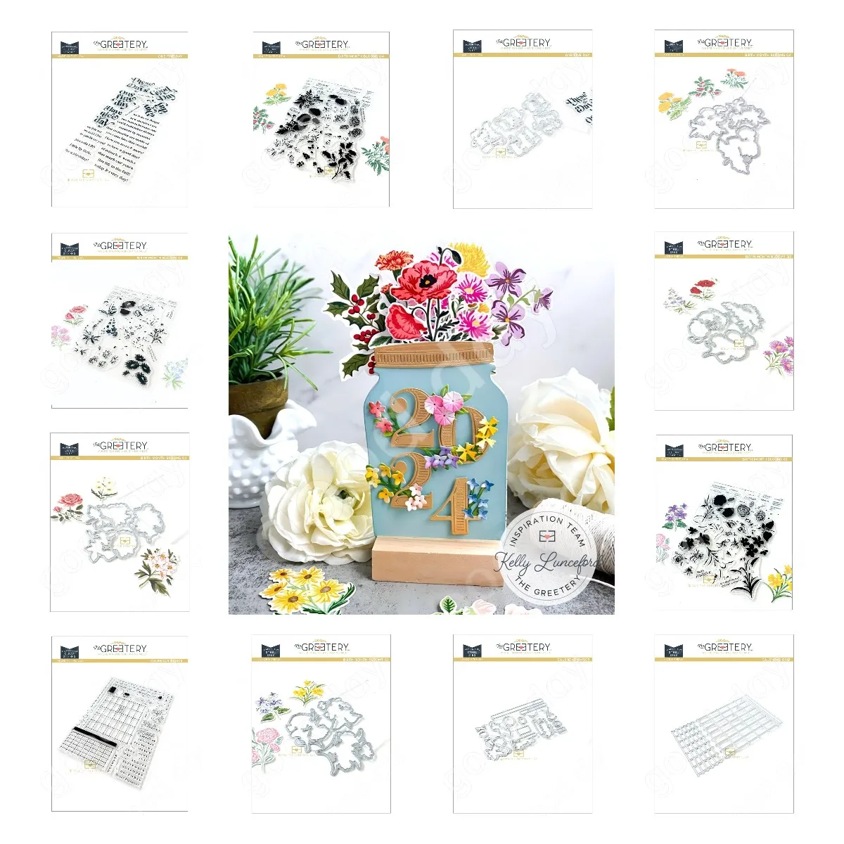 

2024 New Beautiful Floral Metal Cutting Dies Stamps and Stencils Scrapbook Journaling Decorative Embossing DIY Greeting Cards