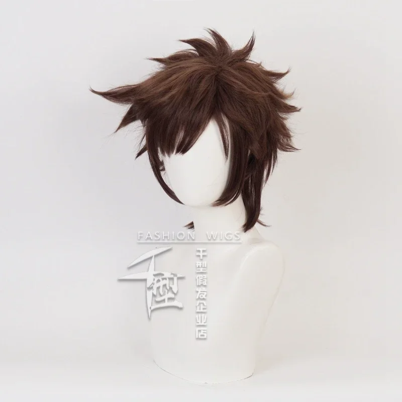 'S Bizarre Adventure Joseph Joestar Short Brown Wig Cosplay Costume Heat Resistant Synthetic Hair JOJO Men Women Wigs MN1