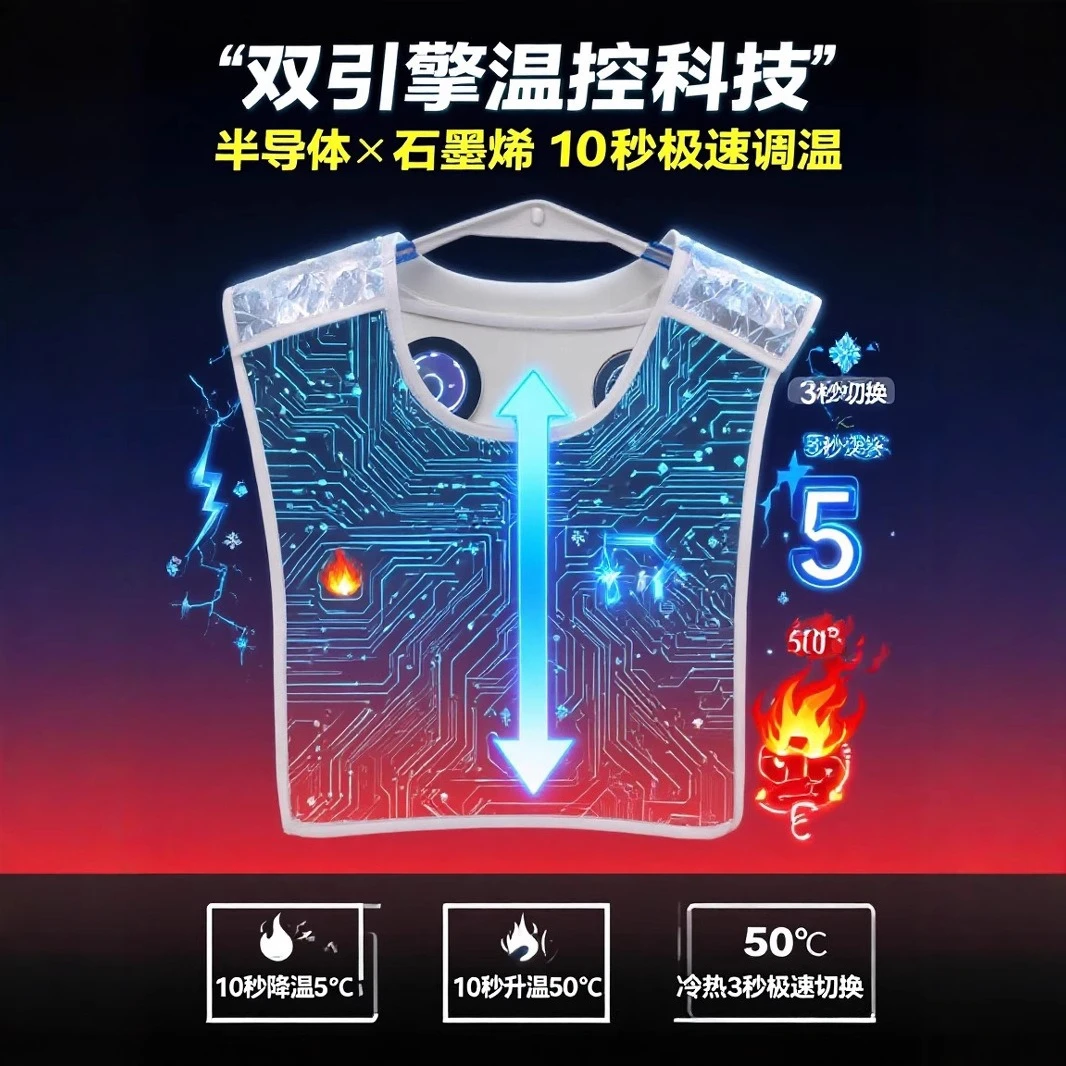 Semiconductor Vest Refrigeration Heating Winter Heating Vest Winter Protection Against Cold