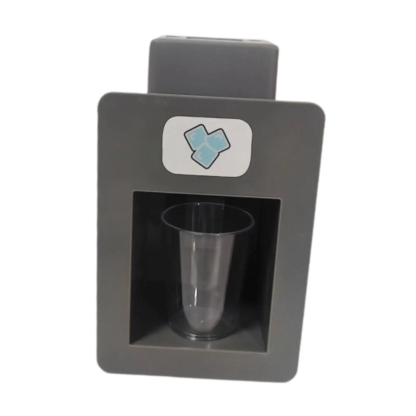 Pretend Play Ice Maker Toy with Fake Cubes Simulated Ice Dispenser Develop Motor Skill Improve Hand Eye Coordination Activity