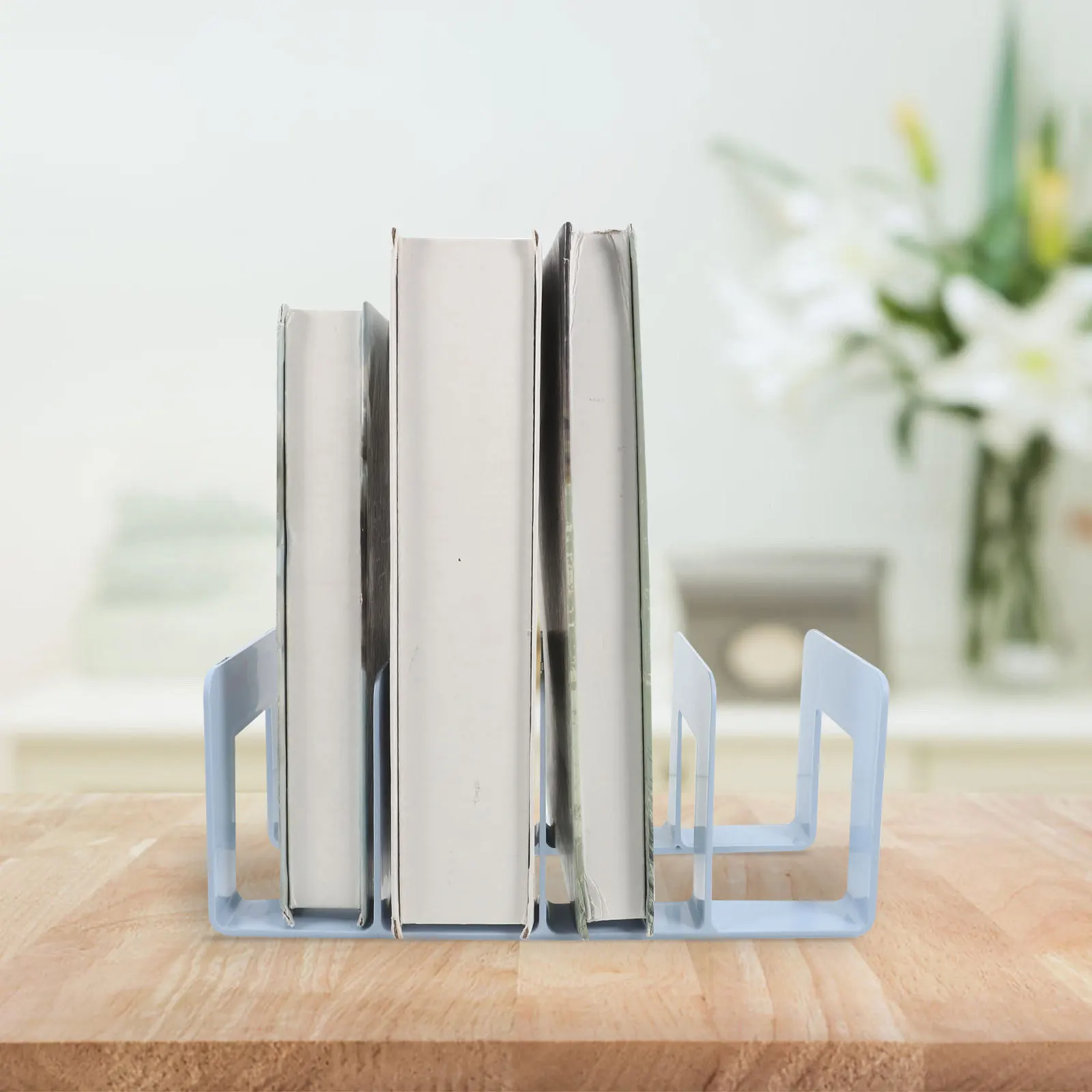 مقسم غلاف سعة كبيرة متعدد الأقسام منظم سطح المكتب قوي الدفتين قابل للتعديل حامل الكمبيوتر المحمول رف المجلات