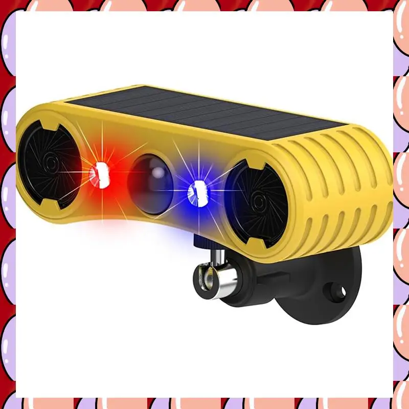 

A72Z Solar Motion Sensor Alarm, Outdoor Warning Light,13 Sounds Security Alert System Animal Repeller For Farm Yard Barn