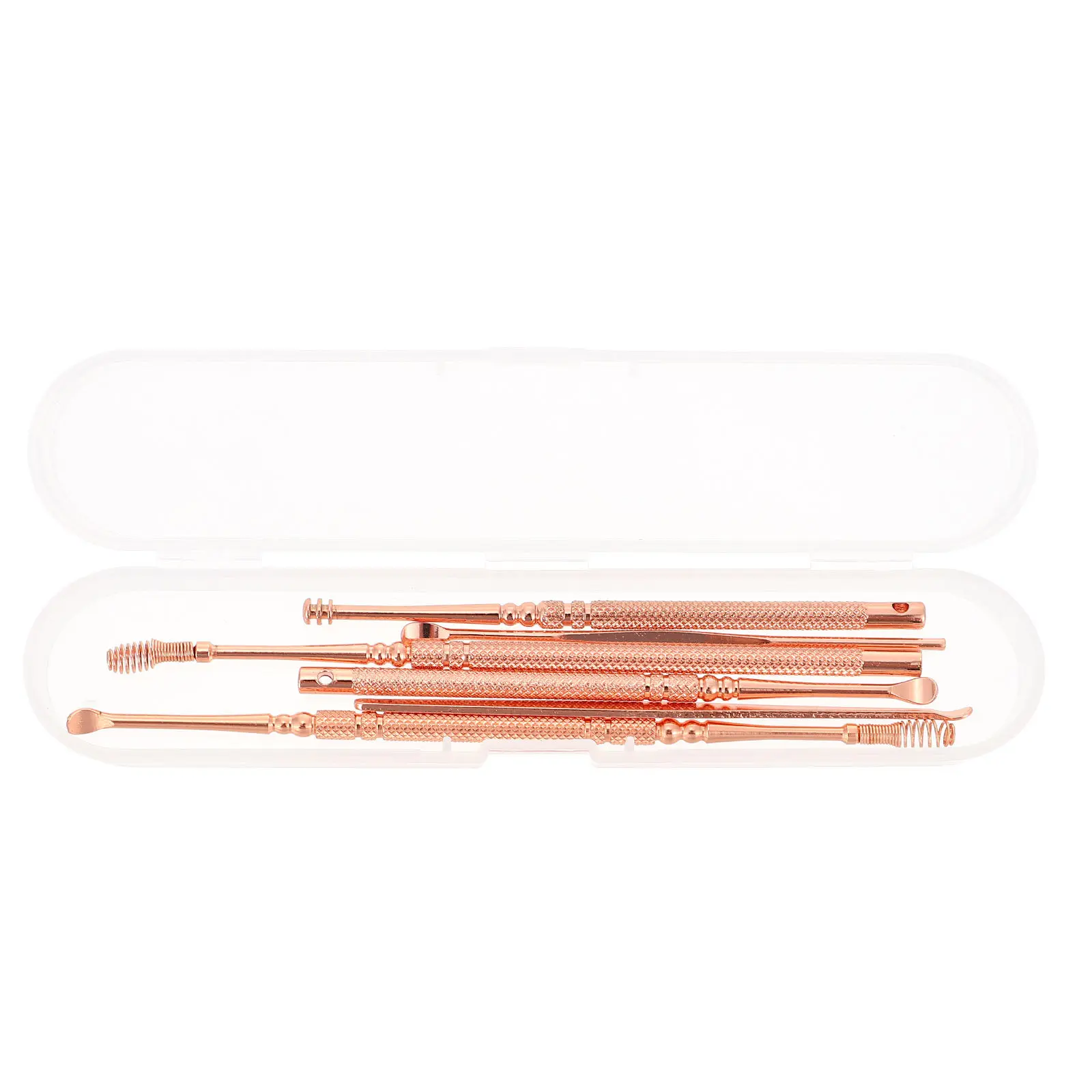 1Set Spiral Massage Ear Pick Earwax Removal Spoon for Safe Gentle Ear Canal Cleaning Comfortable Smooth Design Portable Travel