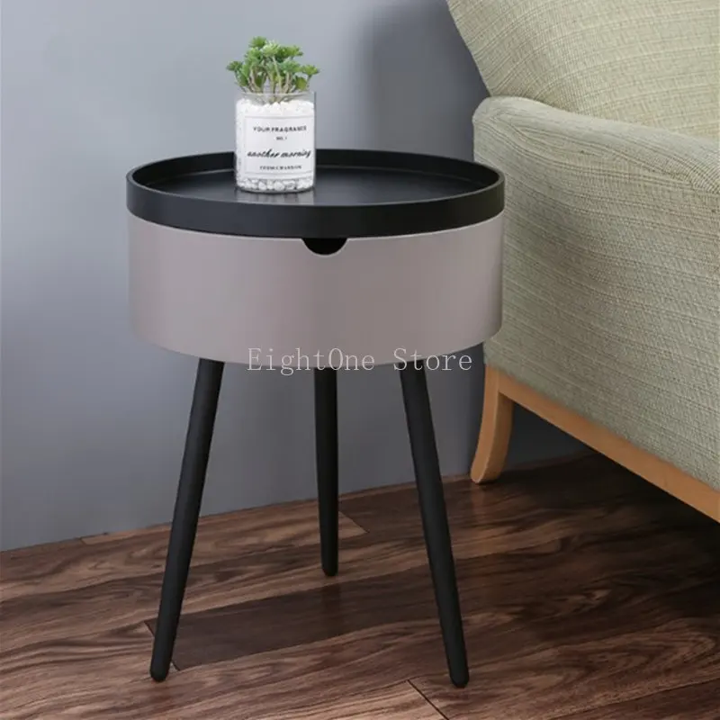 Storage sofa corner several round Nordic living room simple small tea table province space dormitory bedside table