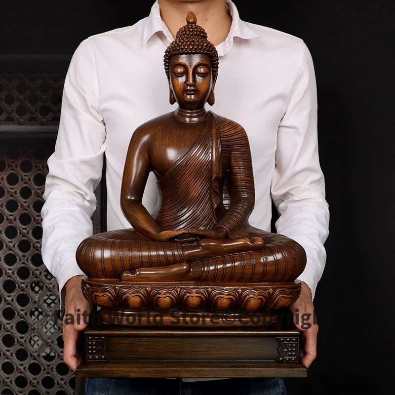 Wholesale Buddha product Southeast Asia Thailand HOME shop family Bless Safe good luck Buddha Sitting Buddha art statue LARGE