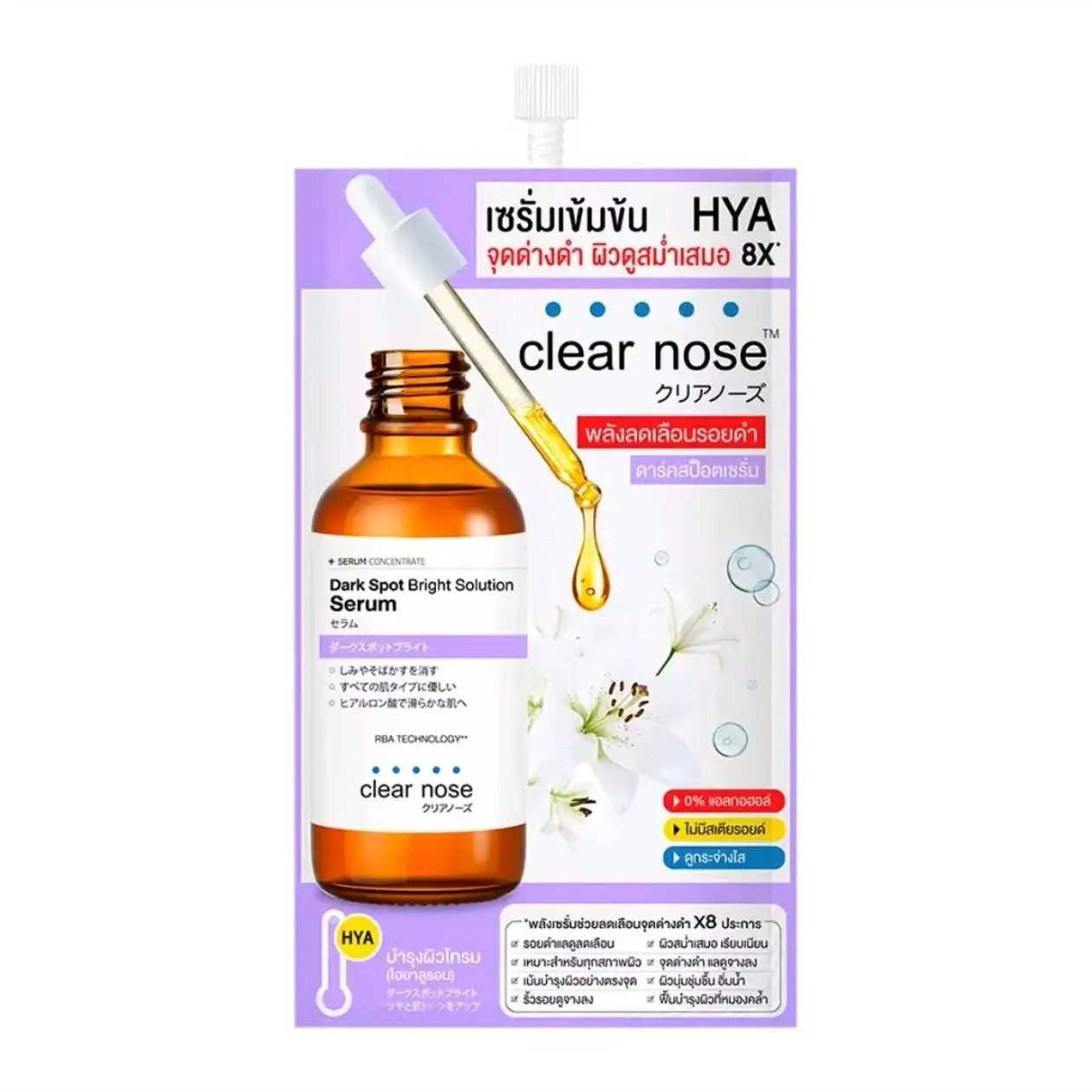 Thai light Spot Essence Nicotinamide Whitening Serum, Fades Acne Marks & Brightens Skin Tone, Improves Dullness